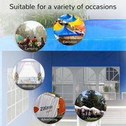 Outsunny 9.6' X 19' Large Party Tent, Outdoor Event Shelter, Gazebo Canopy With 4 Removable Window S