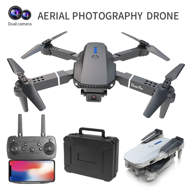E88 Dual Camera Drone For Beginners WiFi FPV Double Folding RC Quadcopter Altitude Hold, Remote Control Toy For Beginners, Ideal Men's Gift For Outdoor Fun, Great For Christmas, Halloween, And Thanksgiving