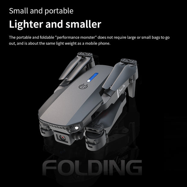 E88 Dual Camera Drone For Beginners WiFi FPV Double Folding RC Quadcopter Altitude Hold, Remote Control Toy For Beginners, Ideal Men's Gift For Outdoor Fun, Great For Christmas, Halloween, And Thanksgiving