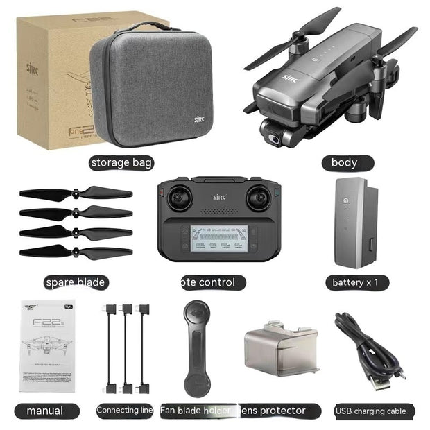 SJRC F22s GPS Obstacle Avoidance UAV Digital Image Transmission HD Aerial Camera please Allow up to 4 WEEKS For delivery Comes with 1 battery.