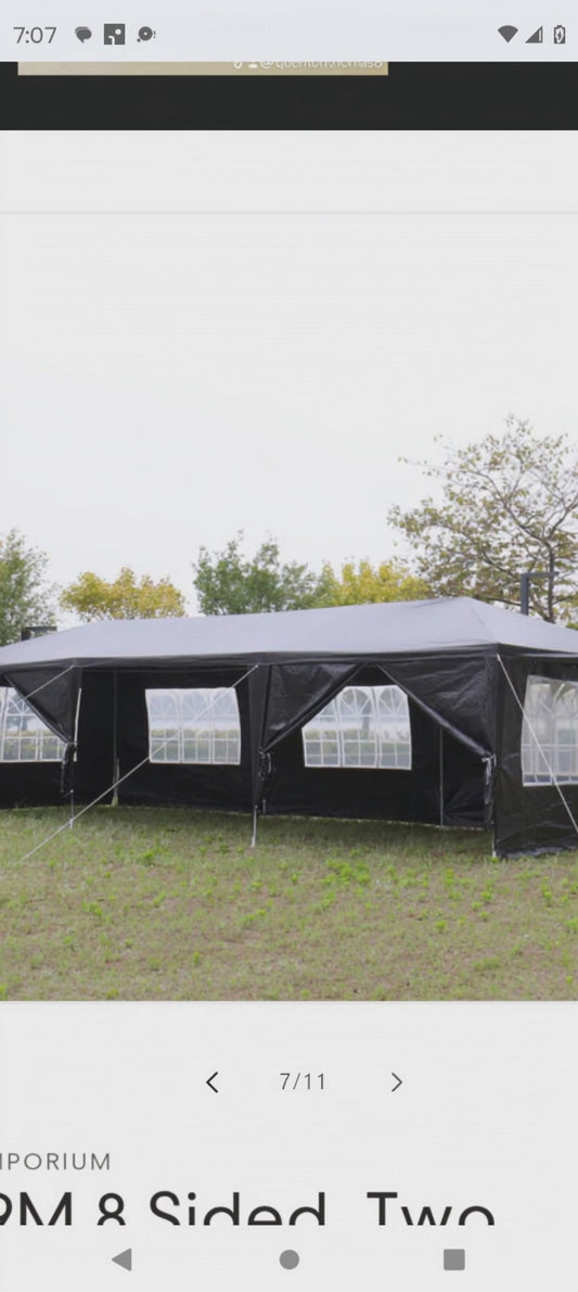 3X9M 8 Sided, Two Doors, Pergola
